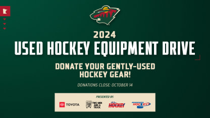 Minnesota Wild Partners With Let's Play Hockey and Minnesota Hockey for Annual Used Equipment Drive