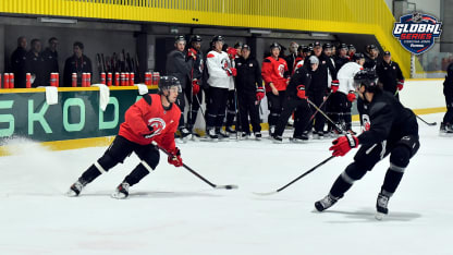 Devils have ‘really good energy’ at 1st practice in Prague ahead of Global Series