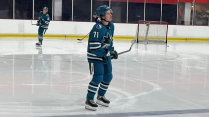 Celebrini calls 1st time on ice in Sharks uniform 'pretty cool'