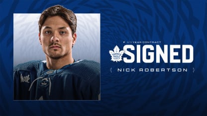 Maple Leafs Re-Sign Forward Nick Robertson