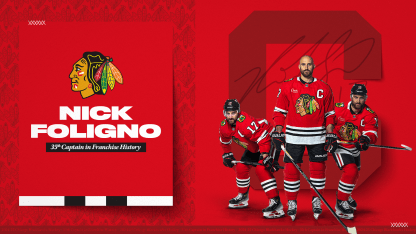 RELEASE: Nick Foligno Named As 35th Captain in Blackhawks Franchise History