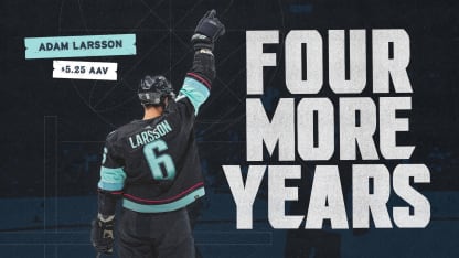 Kraken snag “iron man” defender Adam Larsson for four additional years