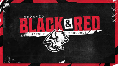 Sabres reveal 2024-25 black and red third jersey schedule 