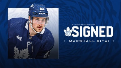 Maple Leafs Extend Defenceman Marshall Rifai