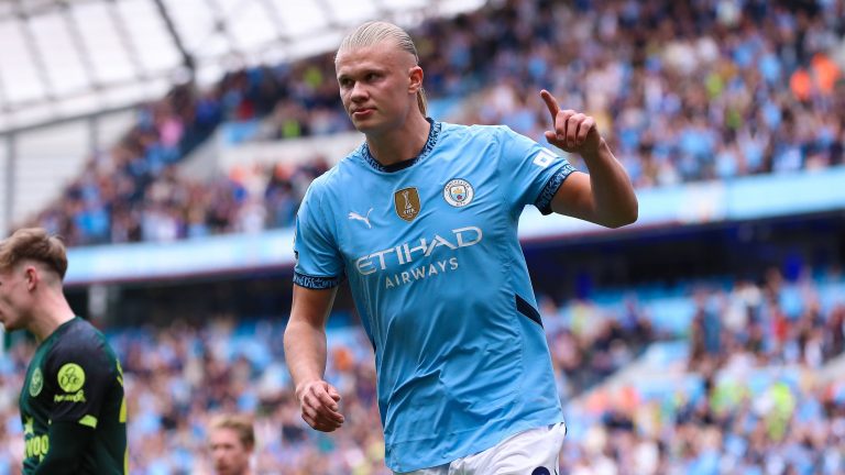 Erling Haaland just won't stop! Man City hitman breaks Man Utd legend Wayne Rooney's Premier League record as incredible start to new season continues