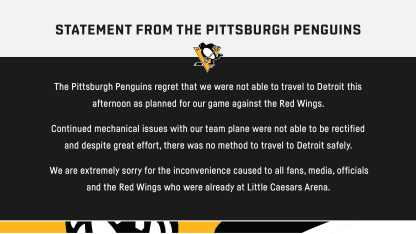 Statement from the Pittsburgh Penguins