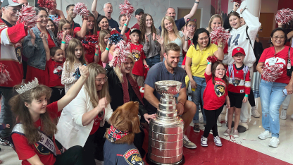 Barkov takes Stanley Cup to Joe DiMaggio Children’s Hospital