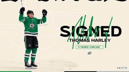 Dallas Stars sign Thomas Harley to a two-year, $8 million contract