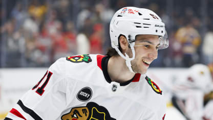 Nazar trying to stand out among crowded forward group with Blackhawks