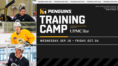 Penguins to Open 2024-25 Training Camp on September 18 at the UPMC Lemieux Sports Complex