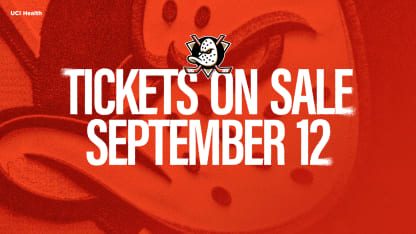 Ducks Single Game Tickets on Sale Now