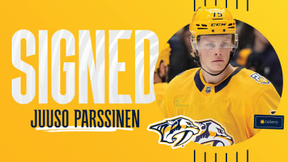 Predators Sign Juuso Parssinen to One-Year, $775,000 Contract