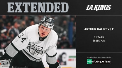 LA Kings Sign Forward Arthur Kaliyev to a One-Year Contract