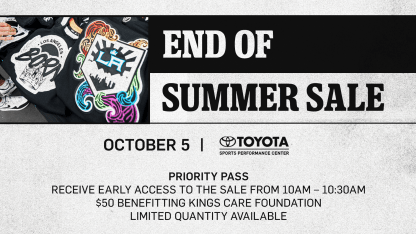 LA Kings to Host End of Summer Sale to Raise Funds for Kings Care Foundation