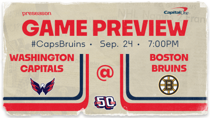 Caps Take to Road, Face B's in Boston