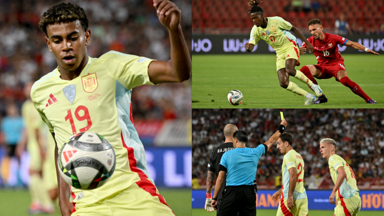 Lamine Yamal dazzles but star can't lift Spain as Euro 2024 champions stumble to frustrating draw against Serbia in Nations League opener