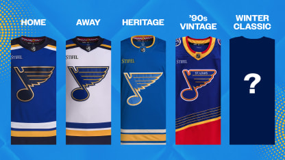 Blues announce jersey schedule for 2024-25 season