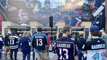 Blue Jackets community mourns Gaudreau at moving vigil