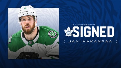 Maple Leafs Sign Defenceman Jani Hakanpää