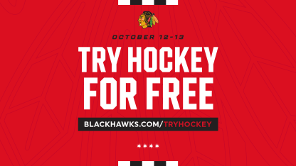 RELEASE: Blackhawks to Host "Try Hockey for Free" Weekend at Local Rinks 