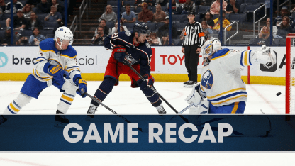 Blue Jackets score five in the third to down Sabres